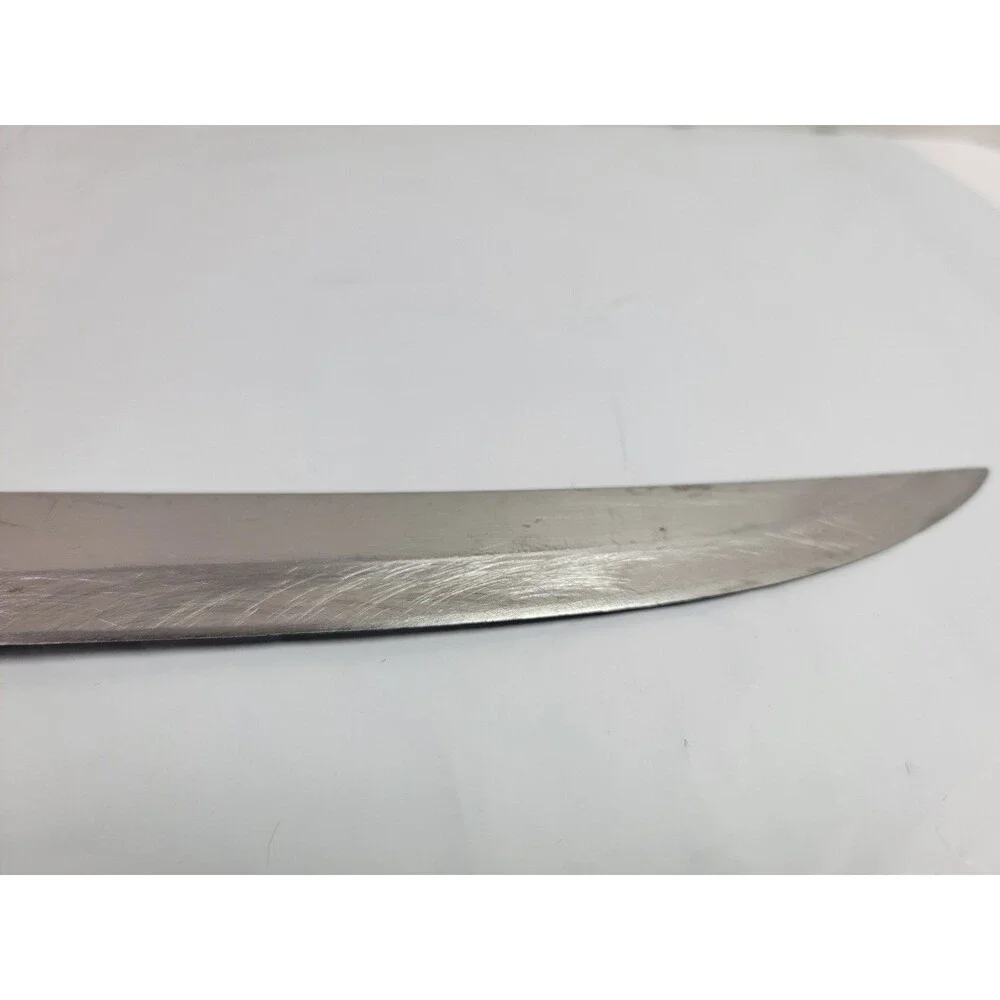 Vintage Flint Stainless Vanadium USA 7.25” Carving Slicing Knife Wood Handle
